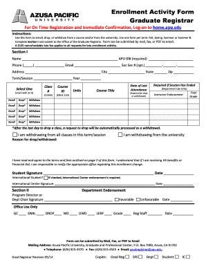 apus enrollment form